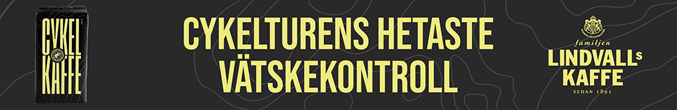 Lindvalls kaffe – toppbanner (kampanjperiod 1, 2025 ”Cykelkaffe”)